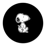 CafePress Peanuts Snoopy Round Car Magnet, Magnetic Bumper Display