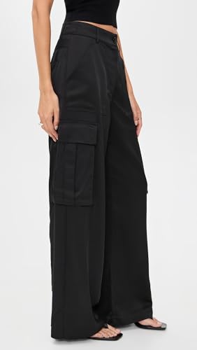 Susana Monaco Women's Satin Cargo Pants4