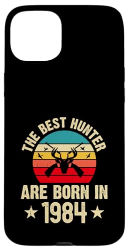 The Best Hunter Are Born in 1984 Funny Say Hunting Lover �X�}�z�P�[�X iPhone 15 Plus �p