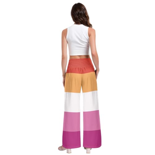 Pantalon fierté lesbienne LGBT vêtement détente léger fluide femme pour été - 4