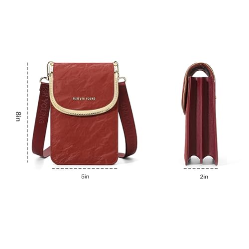 Stylish Women's Leather Crossbody Bag - Compact Purse for Phone, Cards, Keys,Parties, Shopping & Everyday Use2