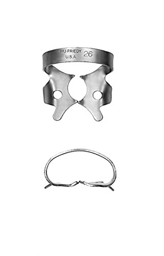 Hu-Friedy RDCM26 #26 Rubber Dam Clamp, Satin Steel