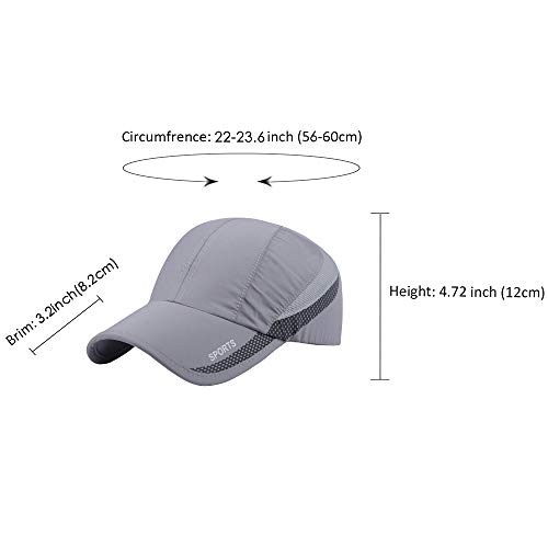 Hh Hofnen Quick Dry Cap Lightweight Running Hats Outdoor Airy Mesh Adjustable Sports Sun Hat Uv Protection Hat For Men Women #TOP4