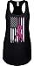 Blittzen Womens Tank Breast Cancer Flag, L, Black