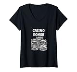 Photo Gallery donna casino donor design giocatore di poker divertente maglietta con collo a v Photo Gallery donna casino donor design giocatore di poker divertente maglietta con collo a v