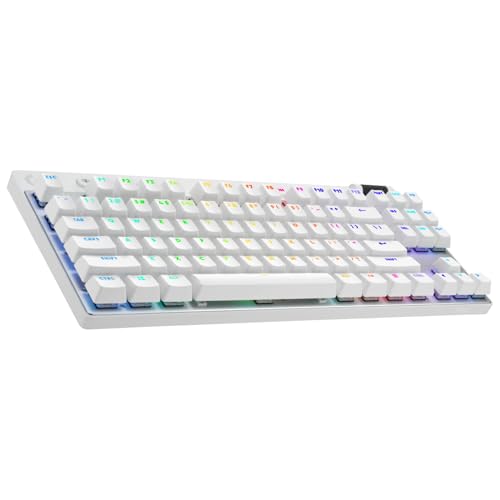 Logitech G PRO X TKL Lightspeed kabellose Gaming-Tastatur - Weiß - US INT'L - Tactile