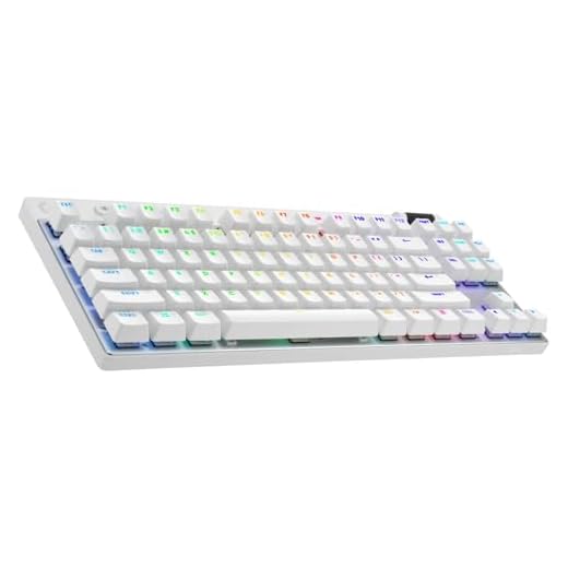 Logitech G PRO X TKL Lightspeed kabellose Gaming-Tastatur - Weiß - US INT'L - Tactile