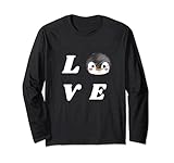 funny penguin love penguins bird lovers maglia a manica