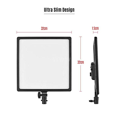 Kit Iluminação Led Super Slim NiceFoto SL307 50W de 3200-6500K para Estúdio Fotográfico (Tripés e Fo