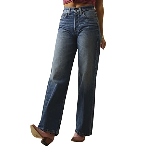 Ariat Women's Ultra High Rise Tomboy Wide Jean Moana2