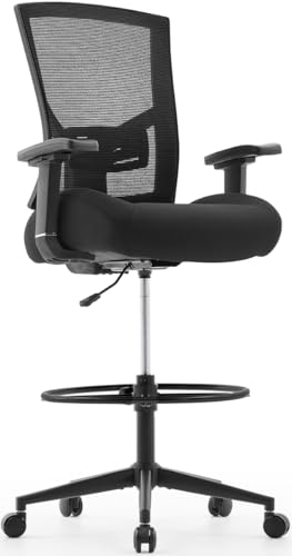 Big & Tall Drafting Office Chair with Footrest