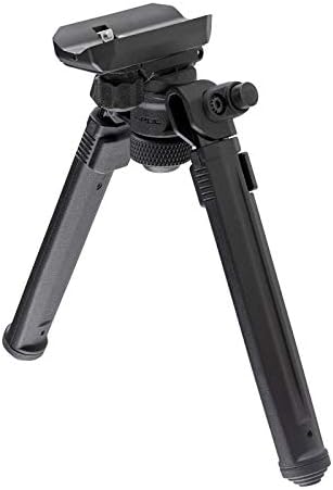 Magpul Rifle Bipod Gun Rest for Hunting and Shooting, Sling Stud QD, Black