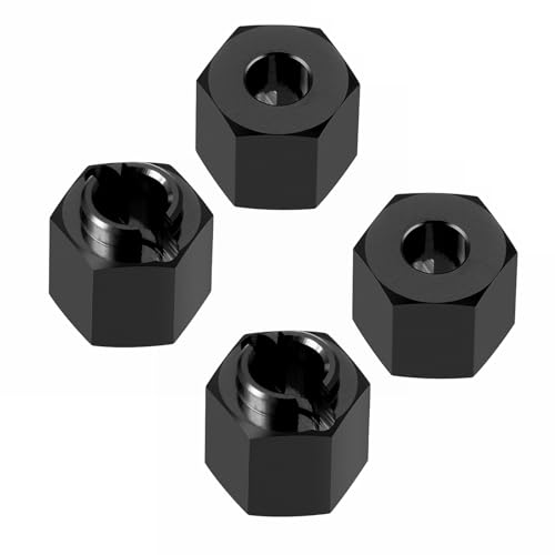 WEFEINO Aluminum Wheel Hex Hub 6mm Adaptor Upgrade Parts, #Black