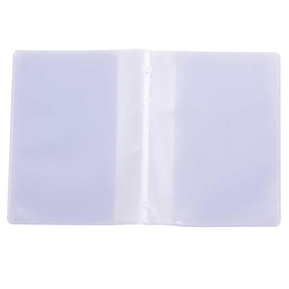 6 Pcs PVC Wallet Insert Credit Card Holder Wallet Card Holder with 10 Page 20 Slots, Translucent