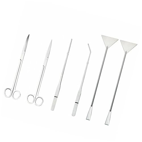 Abaodam 1Set Fish Tank Cleaning Kit Durable Cleaning Tools for Aquariums Includes Tweezers Spatula and Scissors Essential Cleaning Tools for Water Grass