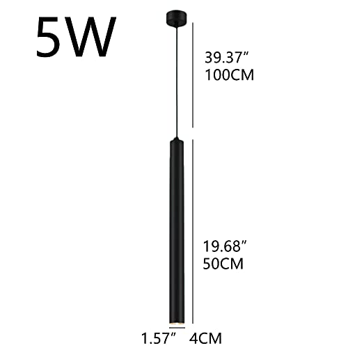 Lámparas colgantes nórdicas LED RAGGZZ lámpara de tubo largo minimalista acabado premium 50cm 2