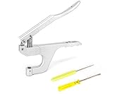 COMMENT UTILISER: Il est pratique à utiliser. Il suffit d'ajuster le capuchon et la partie inférieure des matrices de fixation et de les fixer sur une pince à pression manuelle à l'aide de tournevis, puis d'ajuster le tissu pré-perforé entre les matrices, de le presser pour obtenir des attaches finies en douceur prêtes sur votre tenue.