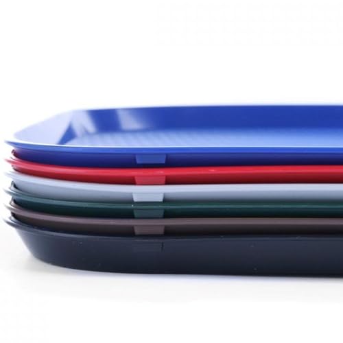 HENDI Serviertablett, Tablett, temperaturbeständig bis 80 °C, Fastfood, Klein, 265x345x(H) 20mm, Polypropylen, grün