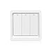 Produktbild MOES WiFi Smart Lichtschalter Druckknopf Smart Life/Tuya APP Fernbedienung Funktioniert mit Alexa Google Home für die Sprachsteuerung (3 Gang Smart Switch)
