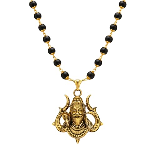 Image of Gratify Original Karungali Mala 54 Beads (7mm) for Men & Women | Authentic Black Ebony Wood Mala with Gold Plated Metal Caps | Spiritual Necklace for Meditation, Prayer, Energy Balance & Positive Vibes