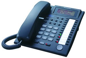 PanasonicBTI KX-T7737BK Large Display Proprietary Corded Telephone - Black