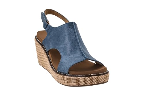 Image of Corkys Footwear Womens Carley Wedges, Featuring Corkys EVA Foam Cushioned Insoles, A 2.5 Inch Heel, Lightweight For All Day Wear, And Hook And Loop Closure