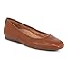 Vionic Womens Orinda Ballet Flat Tan Brown Leather 8 W