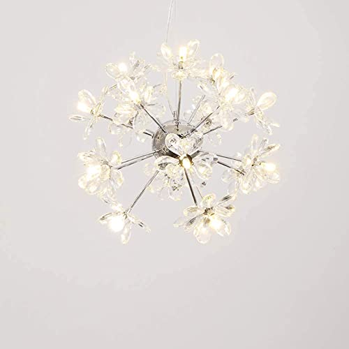 Chandelier G4 luminaire suspendu cristal salon chambre style américain or