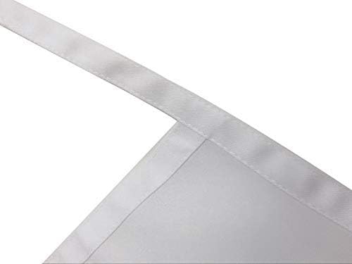 Total 6PCS White Apron for Women Adult Unisex Plain Color Bib aprons with 2 Front Pockets Washable Chef Aprons for Cooking Baking Kitchen Restaurant Crafting - Image 5