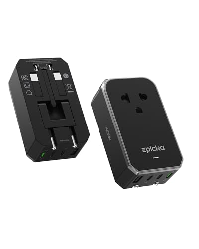 EPICKA Air 40W Travel Adapter with USB & AC Ports