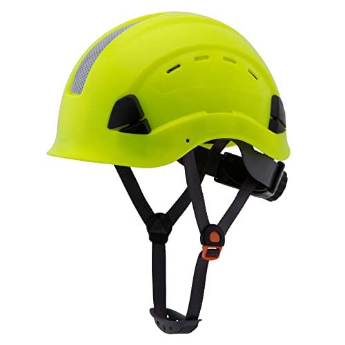 UNINOVA OSHA Hard Hats for Construction ANSI Approved Safety Helmet 6 pt. Ratchet Suspension Cascos De Construccion ANSI Z89.1-2014 Type I Class C Hardhats(T3 Lime)