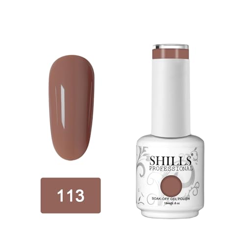 Image of SHILLS PROFESSIONAL UV /LED Soak Off Gel Polish Finish Color Shade 113, 15 Millilitres