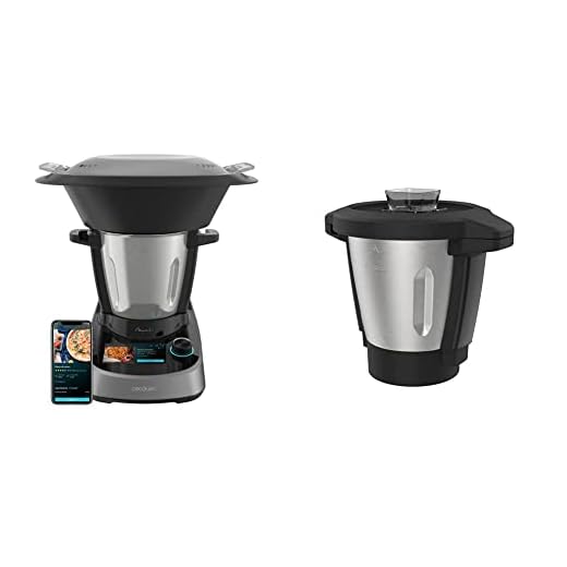 Cecotec Robot de Cocina Multifunción Mambo Touch con Jarra Habana Easy. 1600 W, 37 Funciones, Jarra Habana de Acero Inox de 3,3 Litros con Revestimiento Cerámico de elevada Antiadherencia