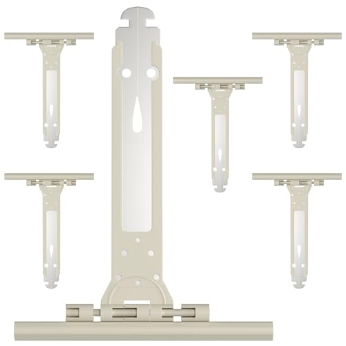 ipow Lot de 6 Attache Souple Volet Roulant en Acier et Nylon,155mm Ressort de Suspension Universel pour Fixation de Lame Volet Roulant Électrique/Manuel/Solaire,Accroche Tablier Compatible avec Somfy