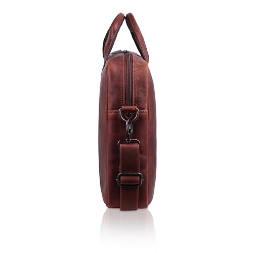 Image of WildHorn Leather Laptop Messenger Bag for Laptop /MacBook up to 15 inch| Padded Laptop Compartment |Office Bag I 365 Days Warranty
