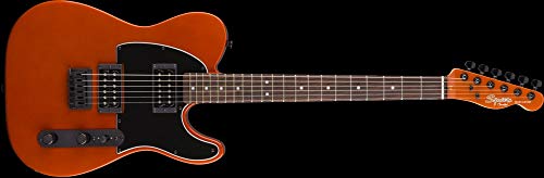 Suier by Fender Affinity Telecaster HH FSR Guitare électrique avec tête assortie Orange métallisé - Les Beatles, Paul McCartney, John Lennon, RIngo Starr, George Harrison Suier by Fender Affinity Telecaster HH FSR Guitare électrique avec tête assortie Orange métallisé