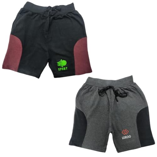 Image of Fancy Shorts 2PK Maroon Black