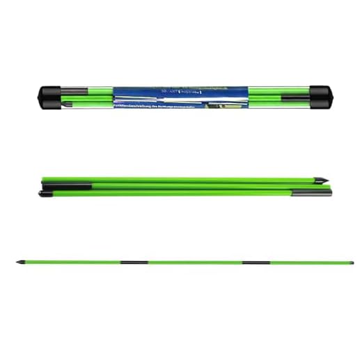2PCS Golf Alignment Sticks, Golf Training Sticks, Foldable Training Aid for Swing Posture Aiming Putting Full Swing Practice Durable Fiberglass Alignment Rods with Clear Tube Case Portable Accessories