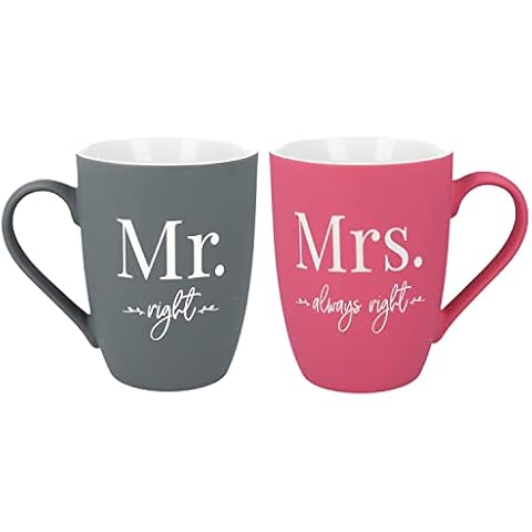 MR & MRS Tassen-Set · Geschenkkarton · qualitative Lasergravur · SOFT-TOUCH-Silikonoberfläche · 350ml Kaffeetassen · Hochzeitsgeschenk · elegantes Design · Valentinstag · Geschenk Ehepaar · Verlobung Cover