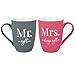 Produktbild MR & MRS Tassen-Set im Geschenkkarton · SOFT-TOUCH-Silikonoberfläche · 350ml Kaffeetassen · Hochzeitsgeschenk · elegantes Design · Geschenk Ehepaar · Verlobung
