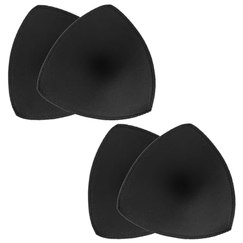 2 Pairs Bra Cups Inserts Triangle Sports Bra Inserts Push Up Breast Bra Insert Pads Removable for Woman