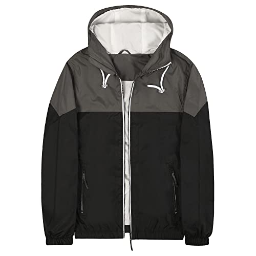 Image of MADHERO Mens Windbreaker Jacket Lightweight 90s Retro Wind Breakers