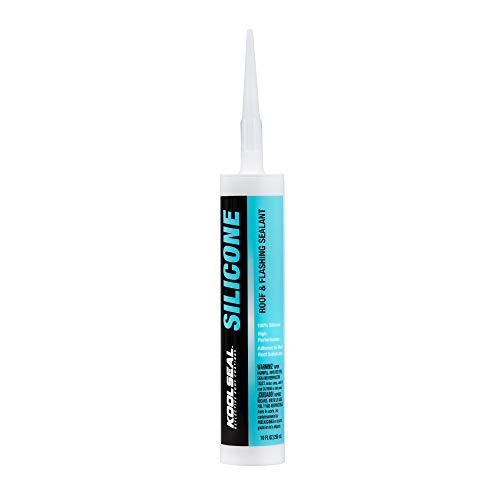 KOOL SEAL® KS0084000-01 100% Silicone Rubberized Roof and Flashing Sealant, White - 10 oz.