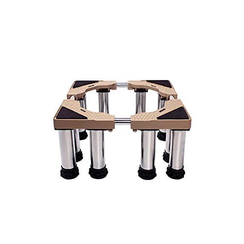 Base ajustable con patas resistentes de 4/8/12 pulgadas Pedestal para lavadora Largo del pedestal 45-66 cm Ancho 43-64 cm Pedestales y marcos para secadora y refrigerador Base para lavavaji