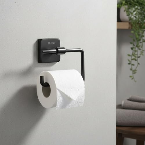 Image of Ruhe Canis Toilet Paper Holder for Bathroom | 304-Grade Stainless Steel | Toilet Tissue Roll Stand | Bathroom Accessories, PVD Coating