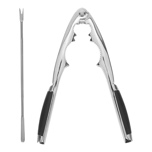 TOYMYTOY くるみ割り器ツール1セット:クルミ、栗、カニ、ロブスター用のステンレススチール製ナッツクラッカー - キッチン、ピクニック、旅行用のくるみ割り器ツール