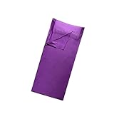 LSTRAGY Hüttenschlafsack-Ultraleicht-Reiseschlafsack-Innenschlafsack, Satin Schlafsack inlett mit...