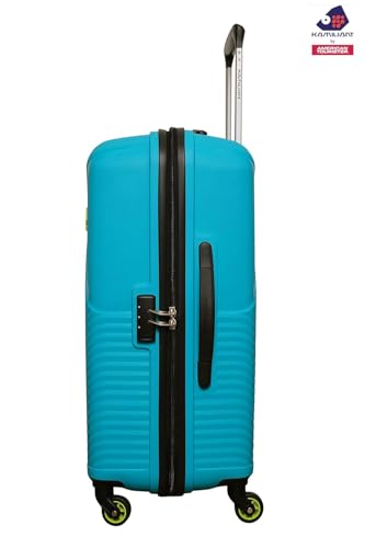 Image of American Tourister Kamiliant Cabin Luggage Polyproplyene Dual 4 Spinner Wheels Trolley Bag /Luggage,with 3 Years International Warranty 55 cm (C.Blue)
