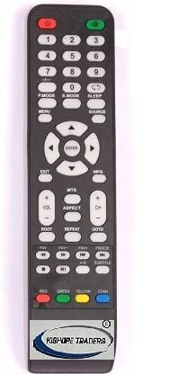 Kishore Traders® Compatible Remote Control for Worldtech/Mitashi/Target/Crown LCD LED TV (Please Match Your Old Remote Image, for Work It Must Be Exactly Same As Shown in Image)
