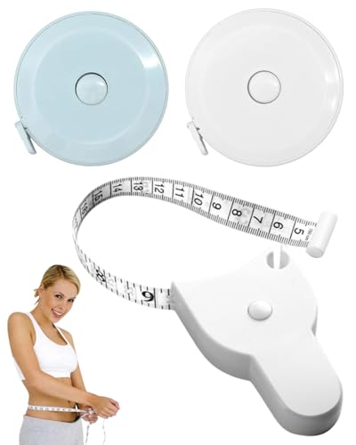 ZEXIJOW Juego de 3 cintas métricas corporales retráctiles,Cinta métrica suave– 150 cm / 60 pulgadas,Cinta precisa para medir el cuerpo,Ideal para fitness,Sastrería y mediciones corporales